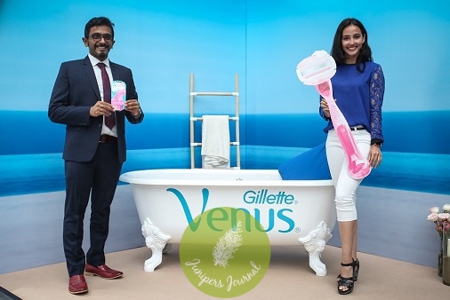 Utkarsh Mohan, Shavecare Category Leader, P&G Malaysia, Singapore, Global Development Markets Asia and Vietnam; Farah Ann, Gillette Venus first local brand ambassador