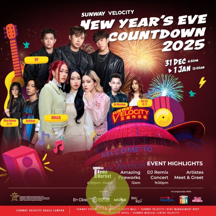 Sunway Velocity Celebrates New Year’s Eve Countdown Party 2025