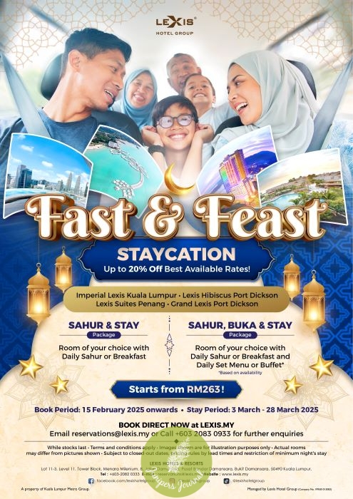 Celebrate Togetherness With Lexis Hotels & Resorts’ “FAST & FEAST” Staycations & Delightful Feasts This Holy Month